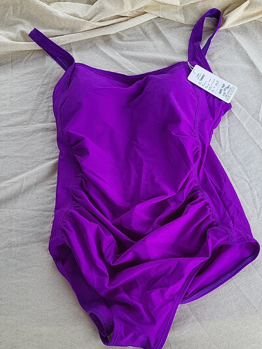Womens One-Piece Swimsuit - Purple